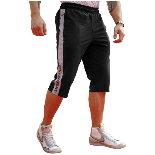 фото Бриджи мужские crosssport брмф-039 (52, черный)