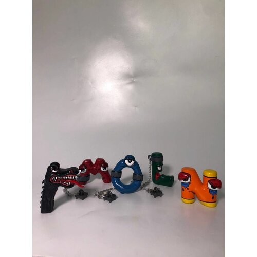 Брелок плюшевые детские игрушки для мальчиков и девочек из игры алфавит лора alphabet lore плюшевая буква n 20 см