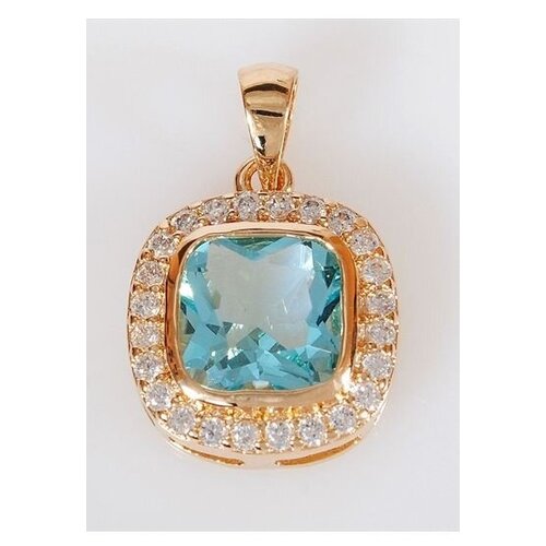 фото Подвеска lotus jewelry, фианит, голубой