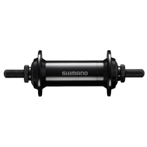 Втулка передняя Shimano Tourney TX500, 32 отверстия, гайки, черная EHBTX500EL