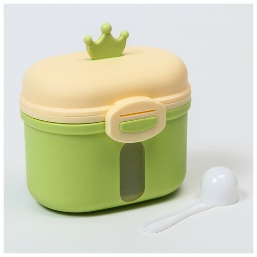 Контейнер для хранения детского питания «Корона», 240 гр., цвет зеленый