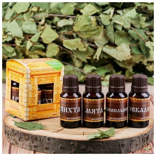 фото Набор "хозяину в русскую баньку": 4 аромамасла 15мл банная забава