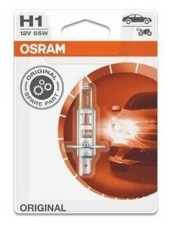 Лампа галогенная Osram H1 55Вт 12В - фото №2