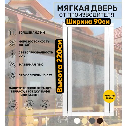 Мягкая дверь (ПВХ) 220х90