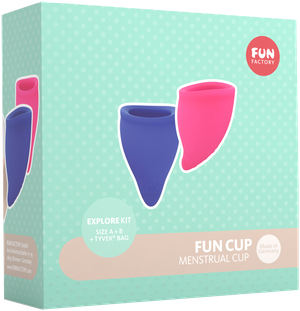 FUN CUP EXPLORE KIT - Menstrual Cup Set with 2 Sizes
