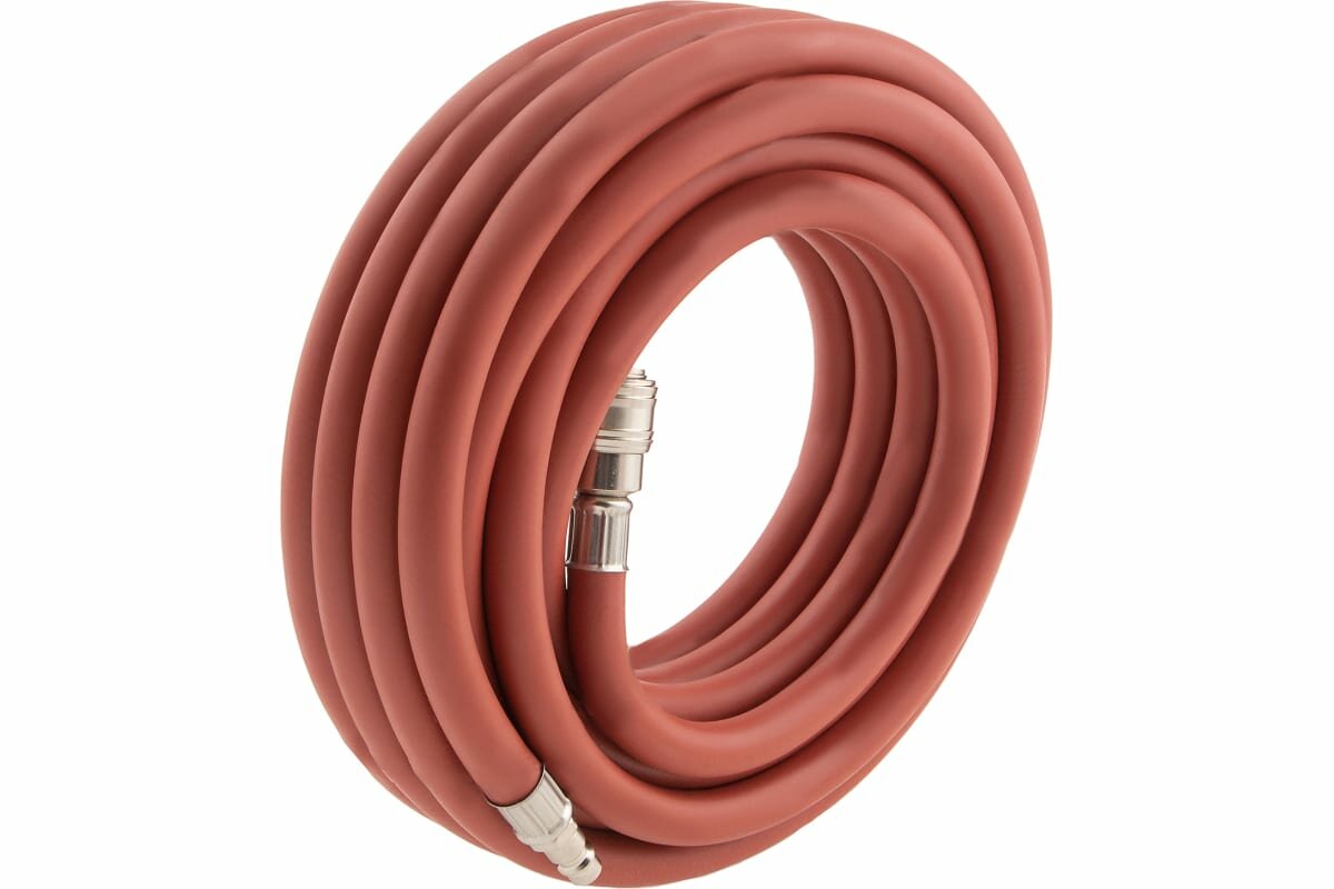 Stels : 57021 Шланг пневматический резиновый, 10x16мм, 24 бар, армированный, быстросъем, 10м//