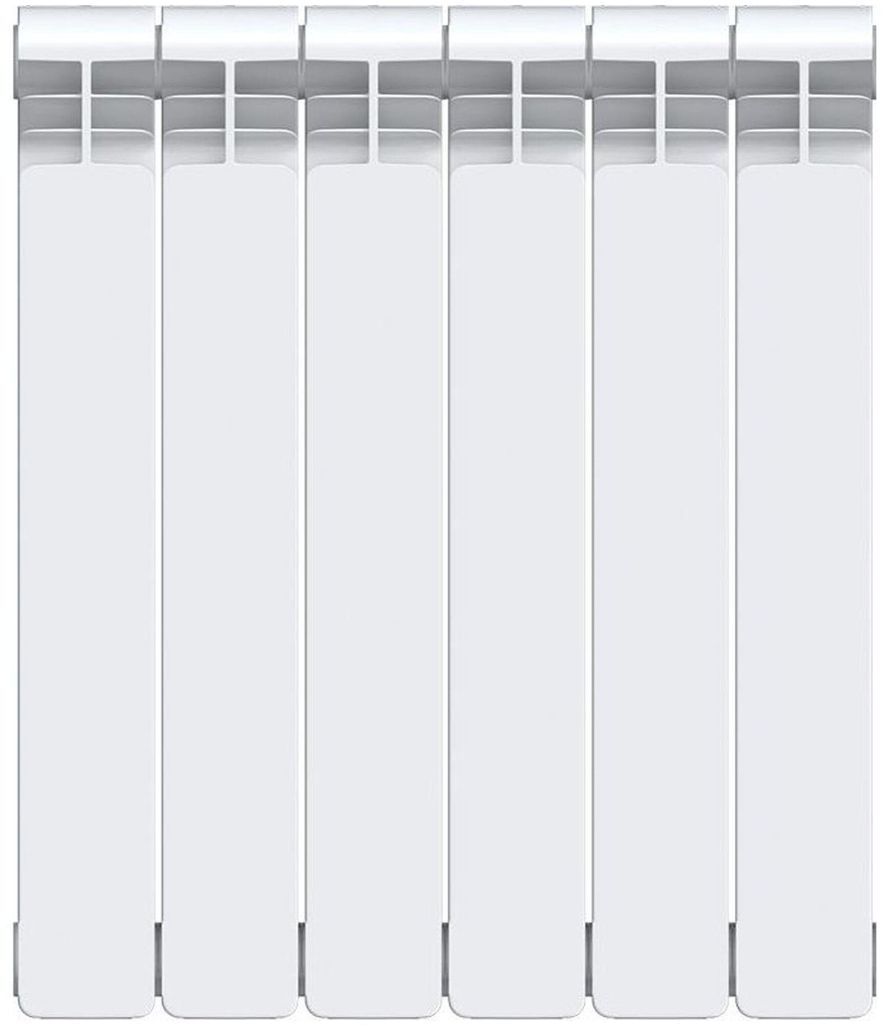 Радиатор Equation 500 100, 6 cекций, боковое подключение, биметалл
