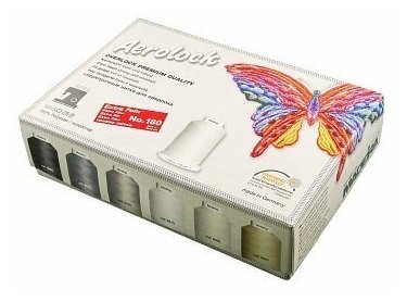 Набор ниток 9119B Madeira Aerolock Miniking Box, 24×2000 м. — фото 1