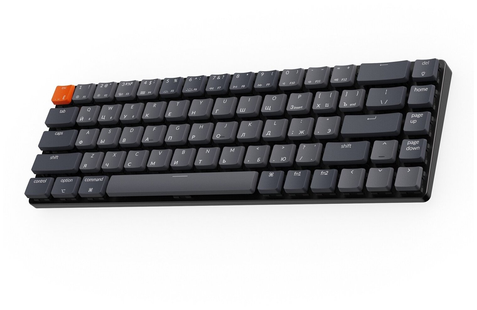 Беспроводная механическая ультратонкая клавиатура Keychron K7 с русской раскладкой 68 клавиши RGB подсветка Red Switch