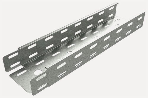 Изображение товара Лоток листовой перфорированный 50х50 L3000 сталь 0.55мм "быстрый монтаж" LP50-50-0.55-3000 КМ LO0601