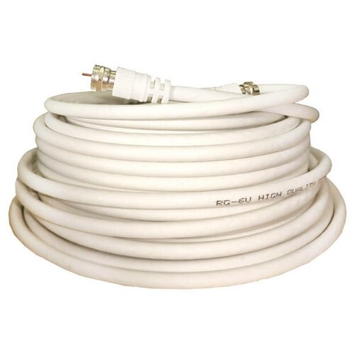Кабель ТВ GODIGITAL RG-6U10 10м с F-коннекторами черный, белый