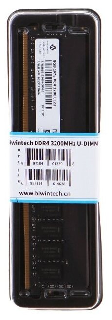 Модуль памяти DDR4 BiwinTech 8GB 3200MHz CL22 12V B14AU8G53222RA