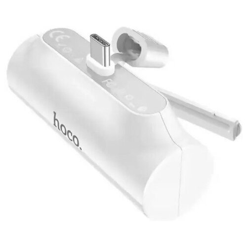 Внешний аккумулятор с штекером Type-C и подставкой 4000mAh Power bank Белый 178000₽