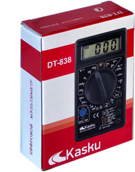 Мультиметр цифровой DT-838 Kasku с прозвоном, с измерением температуры