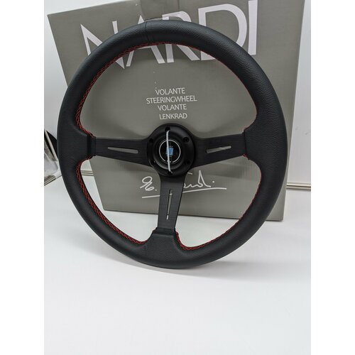 Универсальный гоночный руль с небольшим вылетом кожа BLACK