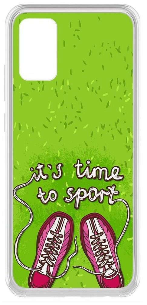 Чехол-накладка Krutoff Clear Case Кроссовки женские Время спорта для Samsung Galaxy A02s (A025)