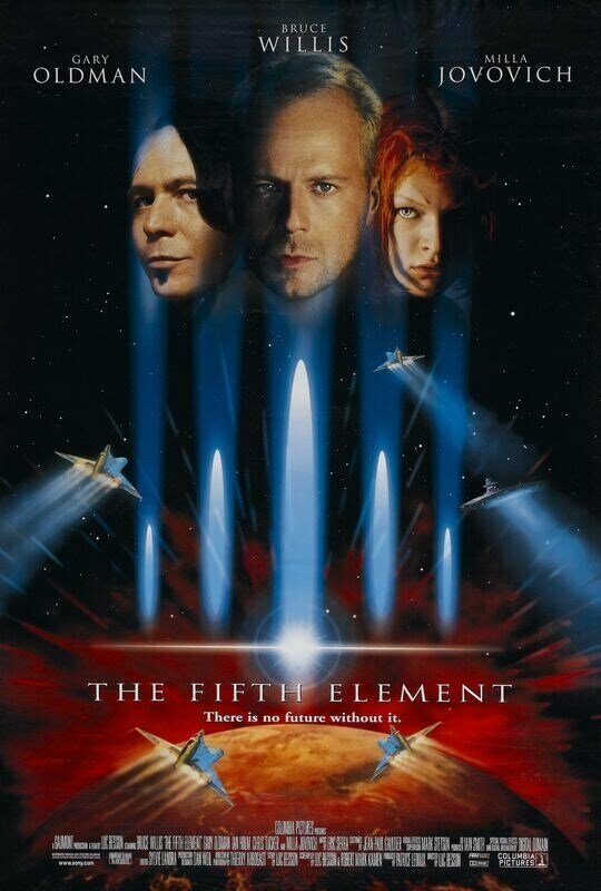 Плакат постер на бумаге Пятый элемент (The Fifth Element) Люк Бессон. Размер 21 х 30 см