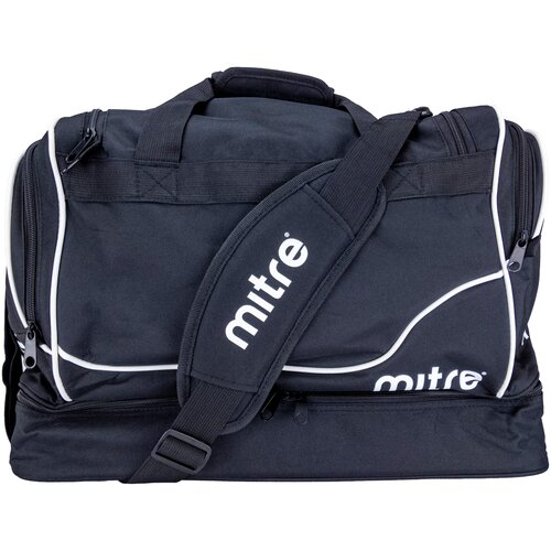 Сумка спортивная mitre H4015G48, 50 л, 26х35х52 см, ручная кладь, черный сумка спортивная luris38 см плечевой ремень черный