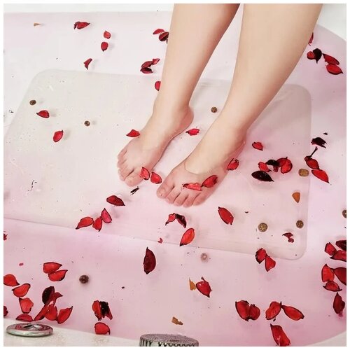 фото Коврик противоскользящий на присосках для ванной safti-grip rubbermaid, 57х36 см. rubbermaid commercial products