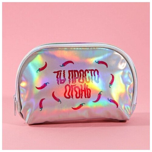 фото Косметичка серебряный нет бренда