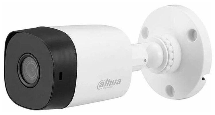 Камера видеонаблюдения аналоговая Dahua DH-HAC-B1A51P-0280B-S2 2.8-2.8мм HD-CVI HD-TVI цв. корп: бел