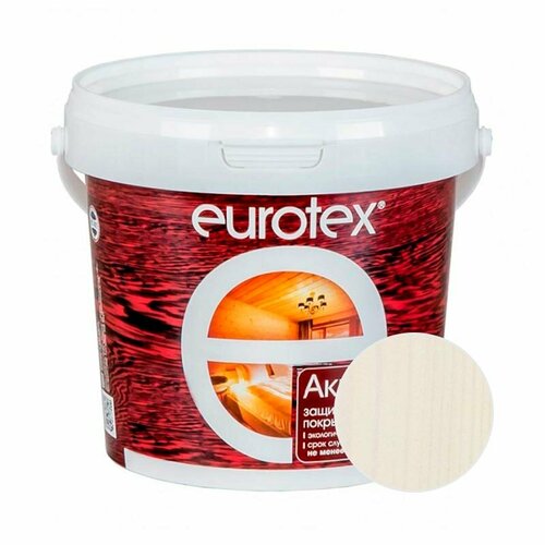 EUROTEX Аквалазурь EUROTEX Белый 0,9 кг