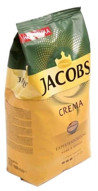 Кофе в зернах JACOBS "Crema", комплект 5 шт., 1000 г, вакуумная упаковка, 8051592 - фотография № 6