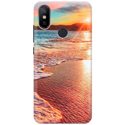 фото Силиконовый чехол на xiaomi mi 6x / mi a2 / сяоми ми 6х / ми а2 с принтом "залитый светом пляж gosso