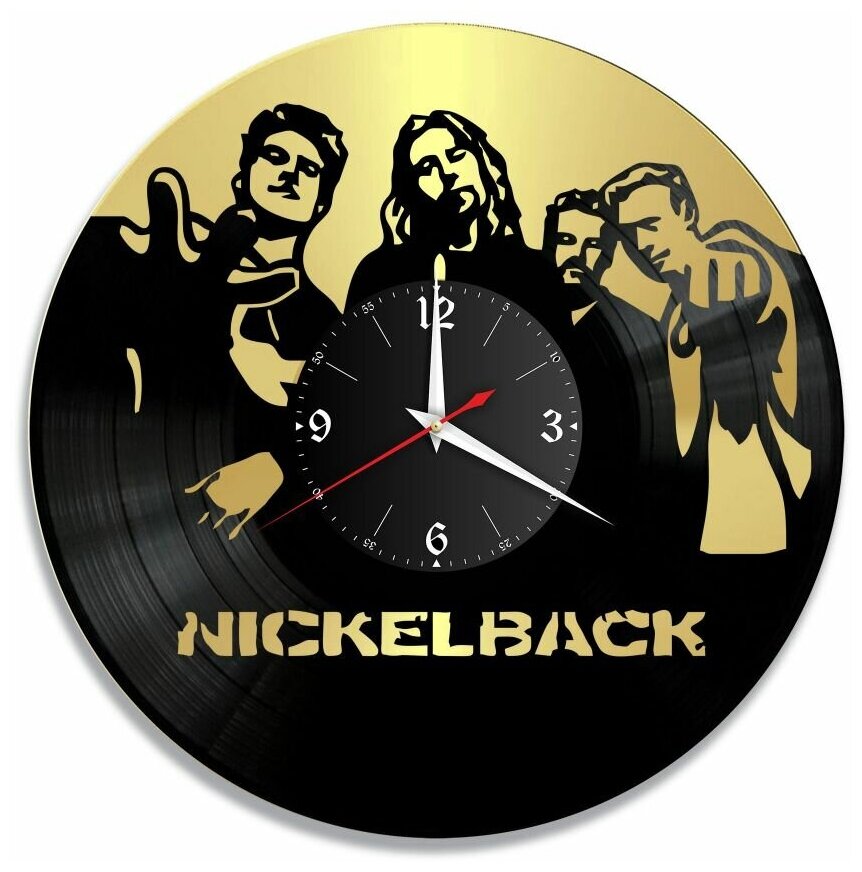 Часы из винила Redlaser "группа Nickelback, Никельбэк" VW-10125-1