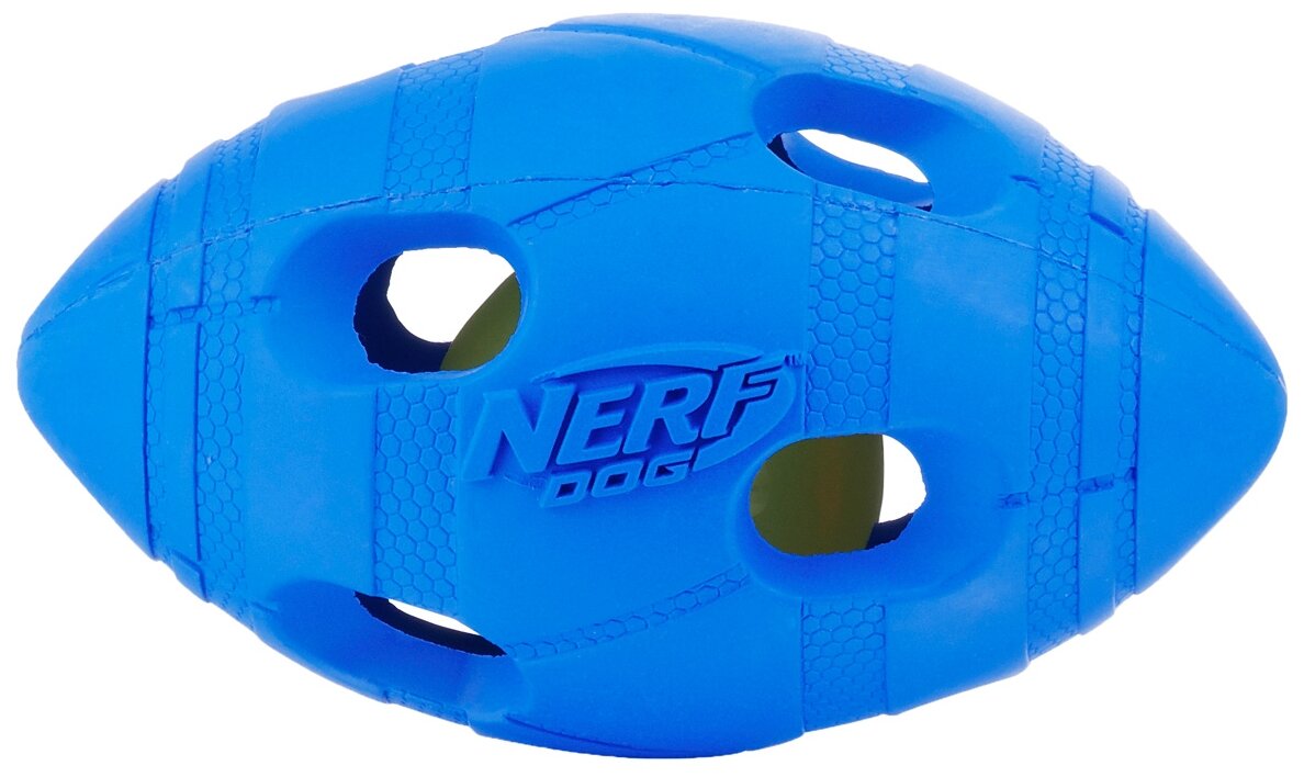 Мячик для собак Nerf для регби светящийся (22651)