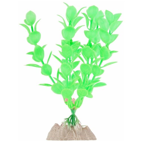 GloFish растение пластиковое флуоресцентное, размер S, зеленый