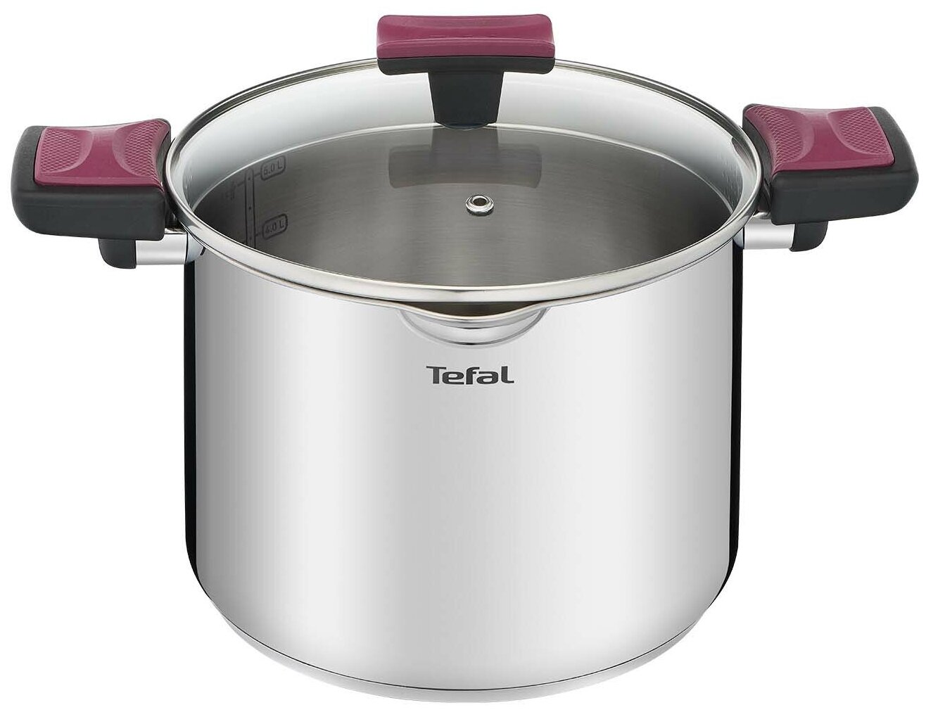 Кастрюля Tefal Cook&Clip 6,1л с крышкой (G7237974)