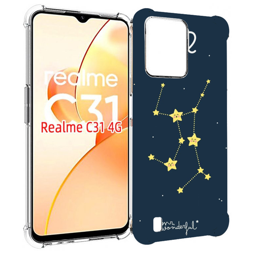 Чехол MyPads знак-зодиака-дева-3 для OPPO Realme C31 задняя-панель-накладка-бампер чехол mypads знак зодиака дева 6 для realme 10s задняя панель накладка бампер