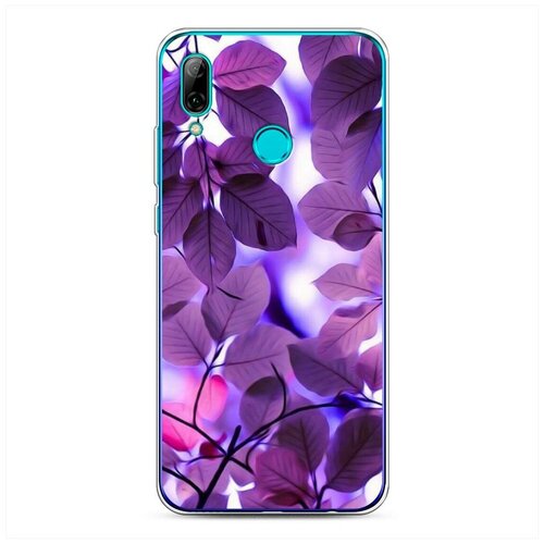 фото Силиконовый чехол "сиреневые листики" на huawei p smart 2019 / хуавей п смарт 2019 case place