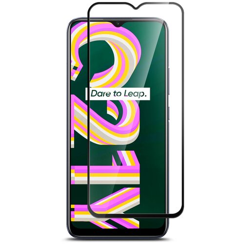 Защитное стекло на Realme C3/ C5/ 6i/11/C15/С20/C21/C21Y/C25/C25s/С11 (2021) на экран черная рамка полноэкранное Brozo защитная пленка на realme c21 c11 2021 риалми с21 с11 2021 на экран матовая гидрогелевая с олеофобным покрытием miuko armor pro