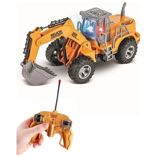 Большой Грузовик Машинка На Радиоуправлении Строительная Техника Трактор Экскаватор Самосвал Игрушка Радиоуправляемая Машина На Пульте Управления