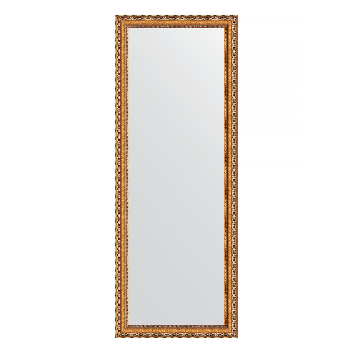 Зеркало настенное EVOFORM в багетной раме золотые бусы на бронзе, 55х145 см, для гостиной, прихожей, кабинета, спальни и ванной комнаты, BY 3106