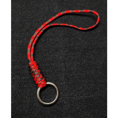 Брелок, красный, черный темляк sowulo соуло руны для ножа брелок для ключей брелок для авто брелок на ключи подвес паракорд 2 мм универсальный