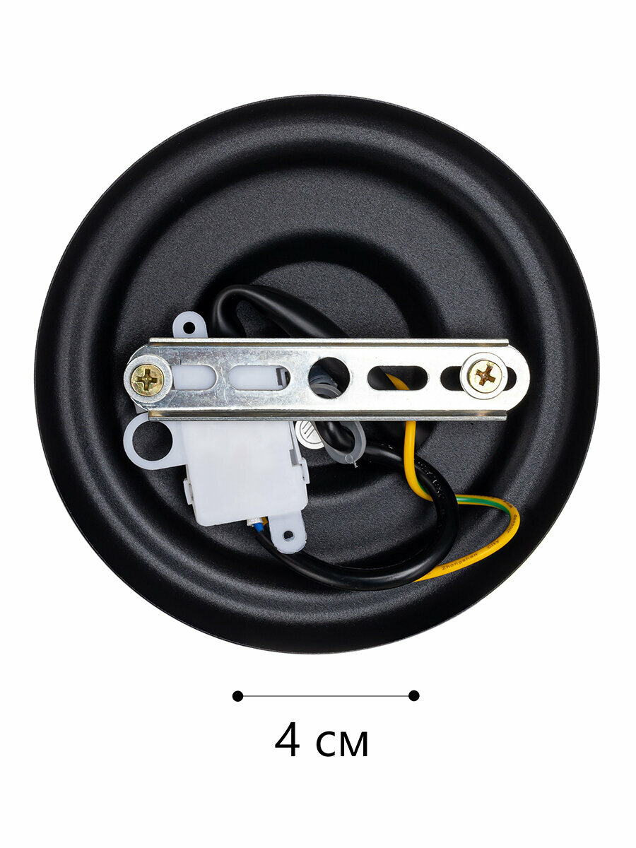 Люстра Lamplandia L1471, 5 ламп, 17 м², цвет черный/бесцветный - фото №3