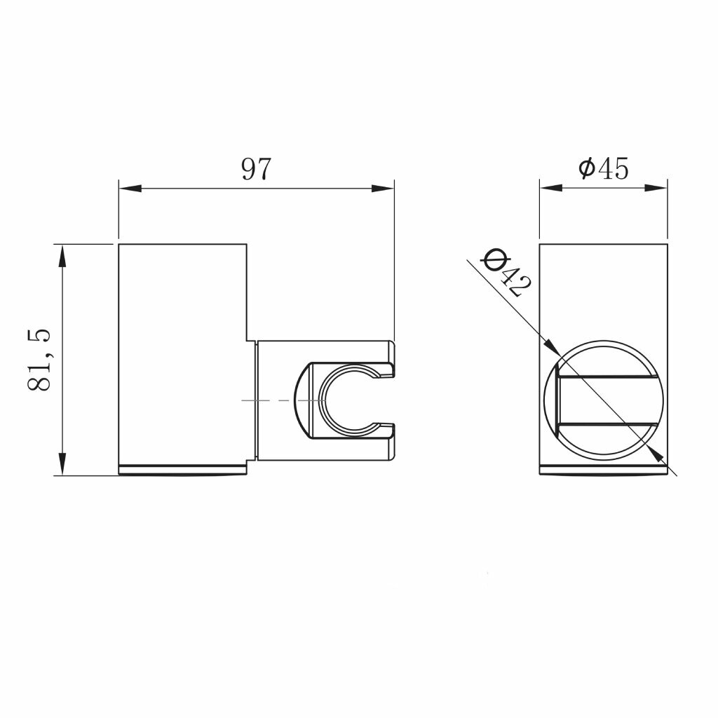 Крепление настенное Lemark LM8081C поворотное для лейки