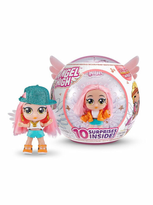 Игровой набор ZURU Itty Bitty Prettys Шар с крыльями Angel High 9710/розовый