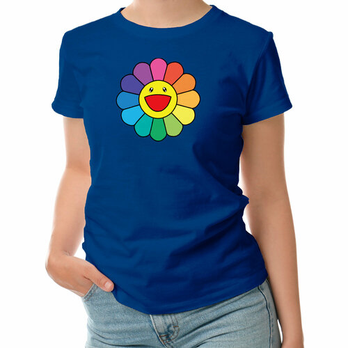 фото Футболка roly, размер l, синий