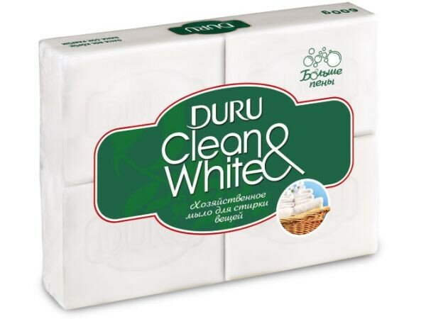 Хозяйственное мыло Clean&White Универсальное, 4 шт по 120 г - фотография № 11