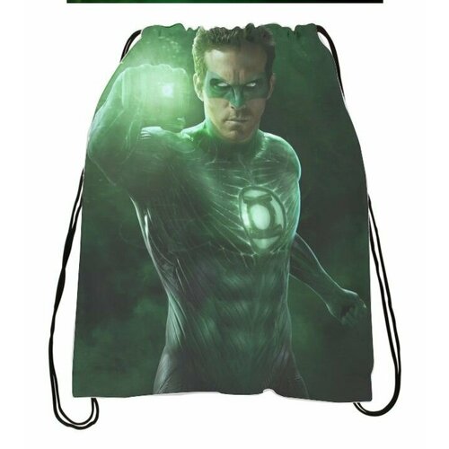 фото Мешок для обуви зелёный фонарь, green lantern №9 suvenirof-shop