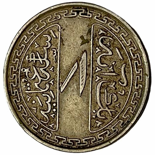 Индия, Хайдарабад 1 анна 1933 г. (AH 1351) клуб нумизмат монета рупия хайдарабада 1906 года серебро мир махбуб али хан асаф джах vi