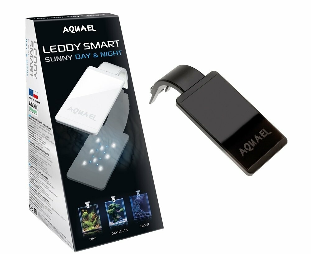 Светильник Aquael LEDDY SMART SUNNY DAY & NIGHT 48 W /черный/ 7000 К
