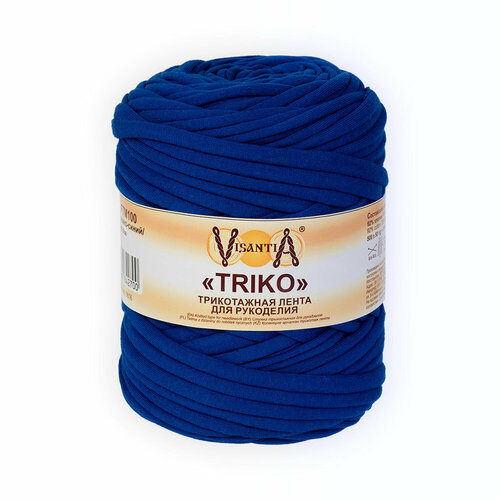 Пряжа VISANTIA Трикотажная лента для рукоделия 'TRIKO' FTM100 92% хлопок, 8% эластан 500 г ± 50 г 100 м цвет красный