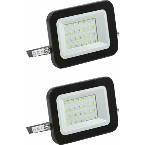 Прожектор светодиодный уличный IEK PFL30-SMD-ИЭК-06 30W 6500K 2700Лм IP65 черный (комплект из 2 шт)