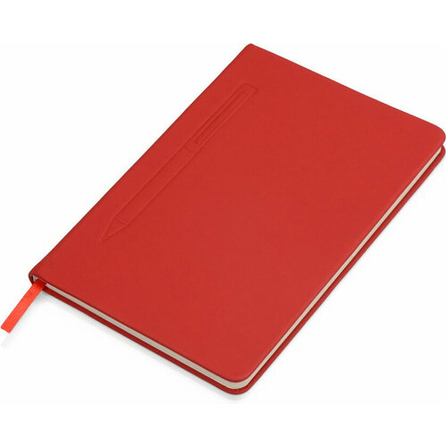 блокнот для девочек в твердой меховой обложке с единорогом в линейку Блокнот А5 Magnet 14,3*21 с магнитным держателем для ручки, красный