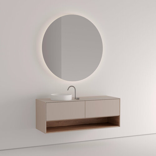 Тумба подвесная под две раковины 210 см. Vivomobili BEIGE ARIZONA